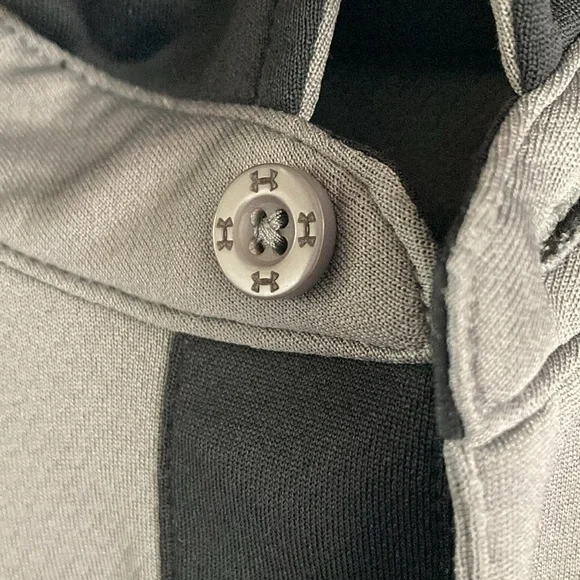 Excellent Condition! Under Armour Dark Gray Button Polo- Small - Picture 5 of 9